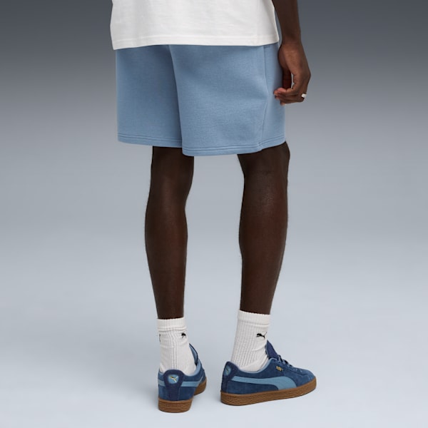WARDROBE ESSENTIALS Men's Relaxed 7" Shorts, Cool Blue, extralarge
